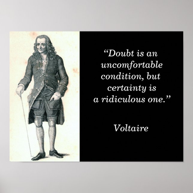 Tvivel - konstnärlig utskrift poster (Framsidan)