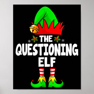 Tvivelaktig Alv Grupp Jul Rolig Pyjamasparty Poster