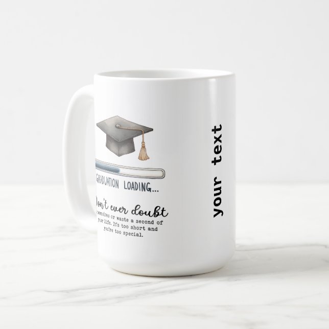 Tvivla aldrig kaffemugg (Framsida vänster)