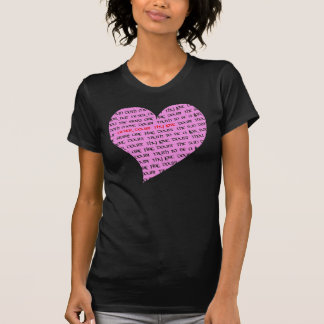 Tvivla aldrig Thy Kärlek Heart Tee