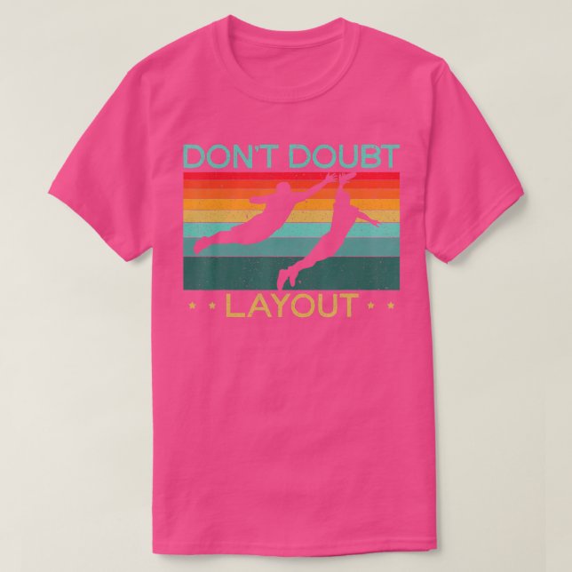 Tvivla inte layout Ultimate Frisbee Flies Disk Spo T Shirt (Design framsida)