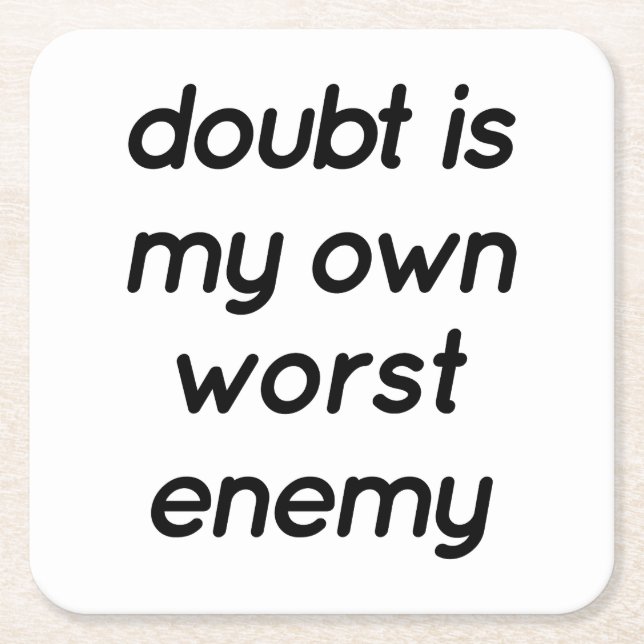 Tvivla Papper Underlägg Kvadrat (Framsidan)