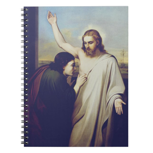 Tvivlande Sankt Thomas av Silvestro Lega Anteckningsbok (Framsidan)