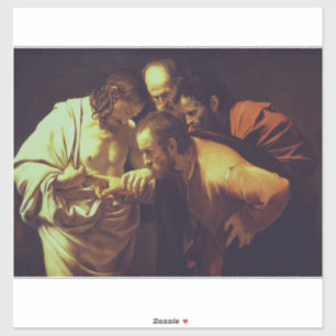 Tvivlet hos Thomas av Caravaggio Klistermärken