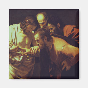 Tvivlet hos Thomas av Caravaggio Magnet