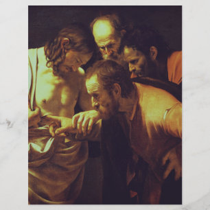 Tvivlet hos Thomas av Caravaggio Reklamblad