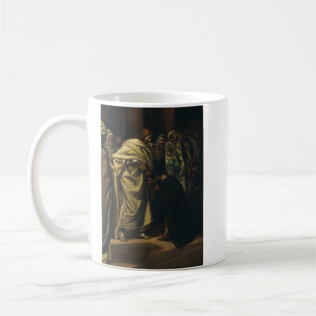 Tvivlet hos Thomas av James Tissot Kaffemugg (Vänster)