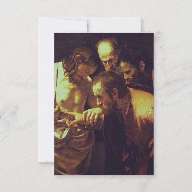 Tvivlet hos Thomas Caravaggio Heligt Kort (Framsida)