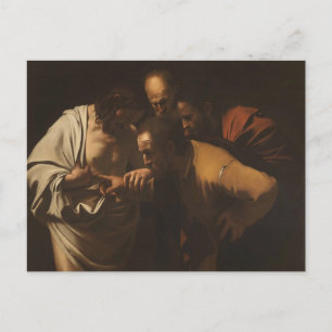 Tvivlet hos Tomas av Caravaggio vykort