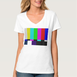 TVpubfärg testar T-shirt