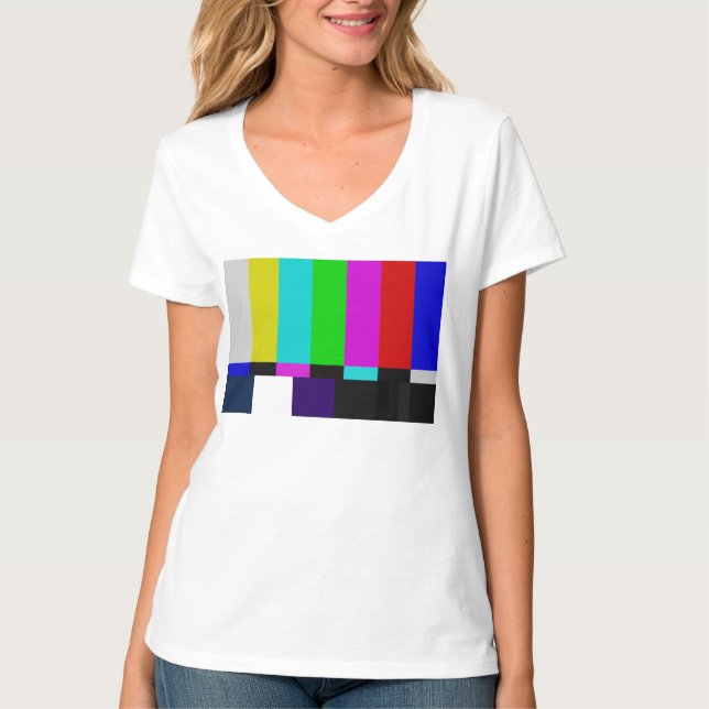 TVpubfärg testar T-shirt (Framsida)