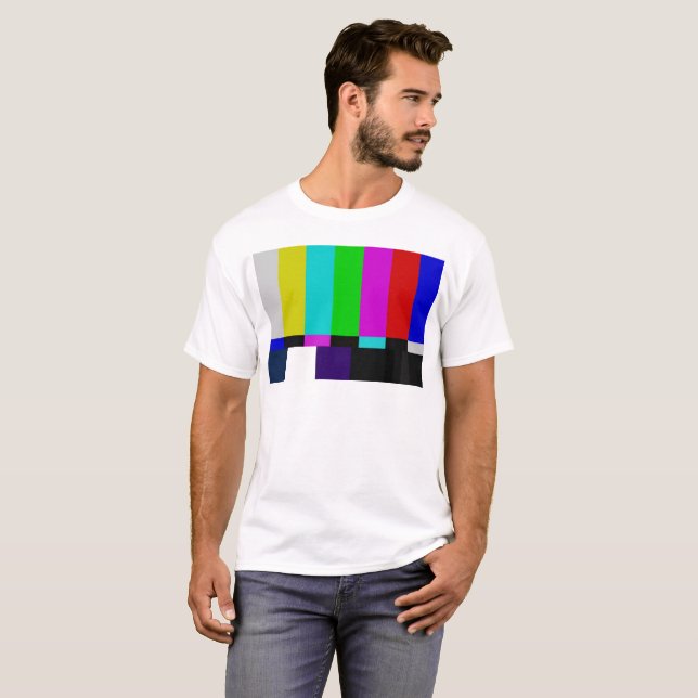 TVpubfärg testar Tee Shirt (Hel framsida)