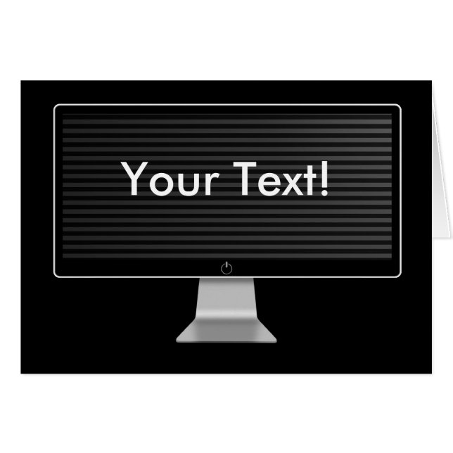 TVskärm Hälsningskort (Framsidan Horizontal)