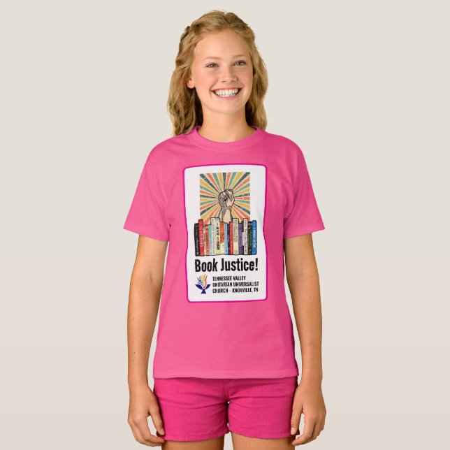 TVUC - Bok Justice! T Shirt (Hel framsida)