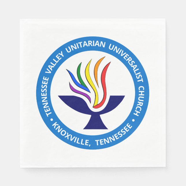 TVUC Chalice Logotyp Medium Blue Circle Pappersservett (Framsidan)