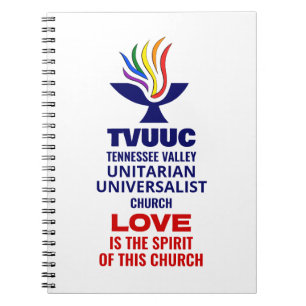 TVUC Chalice Logotyp Symbol, Kärlek är själen Anteckningsbok