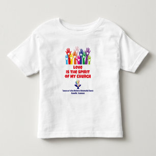 TVUC Hearts/Händer KÄRLEK är andan T Shirt