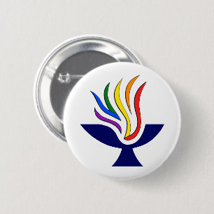 TVUC Symbol Flaming Chalice Logotyp Knapp