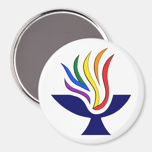 TVUC Symbol Flaming Chalice Logotyp Magnet (Front/Back)