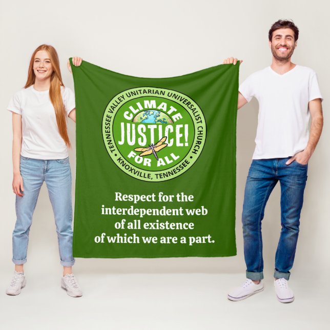 TVUUC Climate Justice! För alla Fleecefilt (På plats)