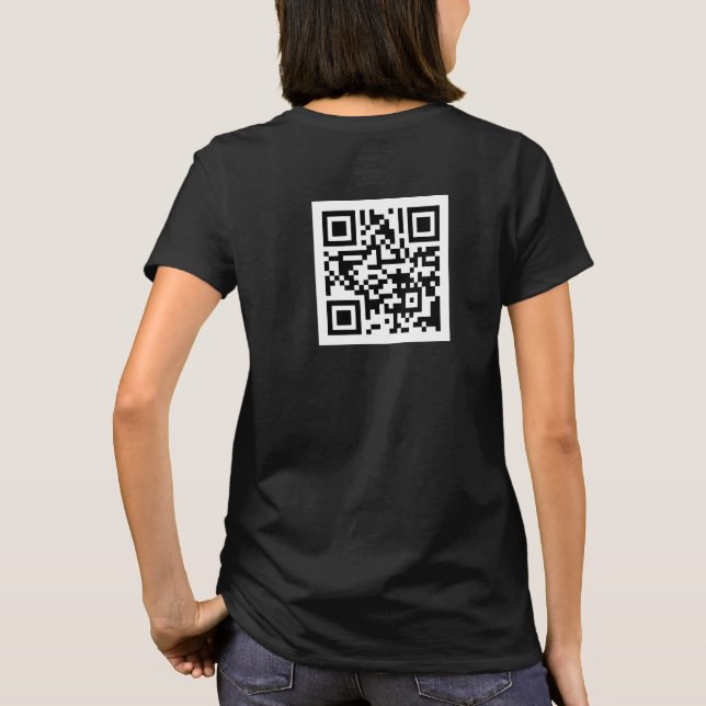 TVUUC QR-kod till webbplats T Shirt (Baksida)