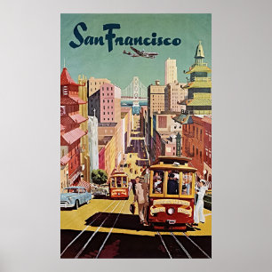 TWA San Francisco - Vintage resor Poster