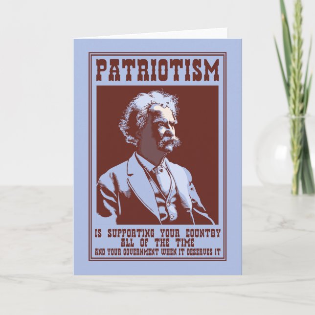 Twain - Patriotism Kort (Framsida)