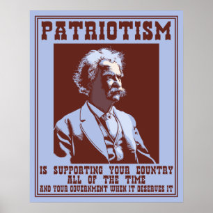 Twain - Patriotism Poster