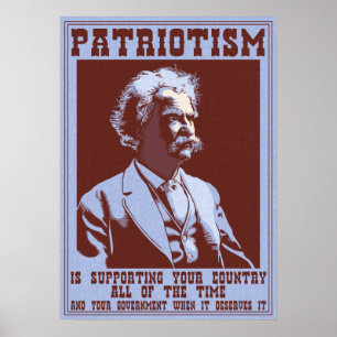 Twain-Patriotism Poster