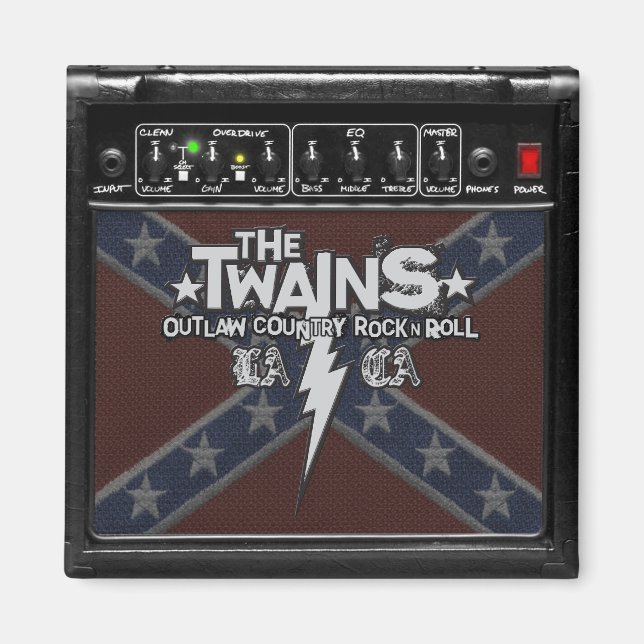 TWAINS Dixie Amp Magnet! Magnet (Framsidan)