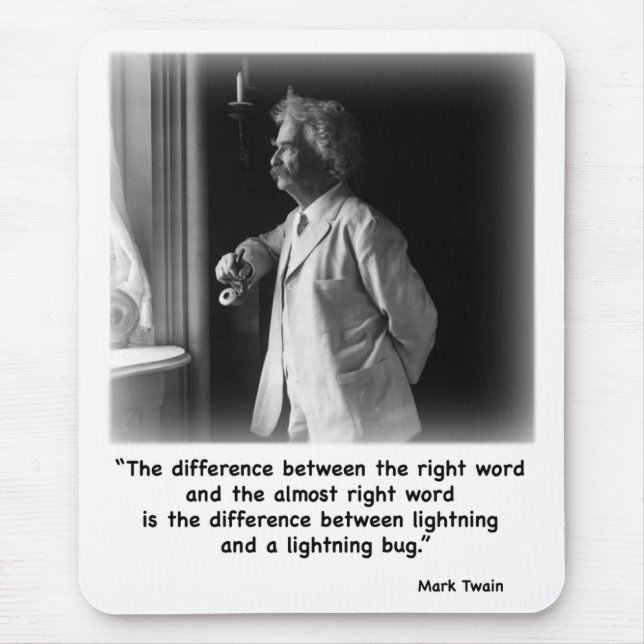 Twains lysmask Mousepad Musmatta (Framsidan)