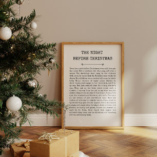 Twas Natt Före jul Skriv ut Poster