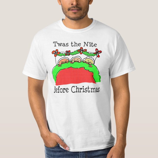 Twas Natt Före jul T-shirt (Framsida)