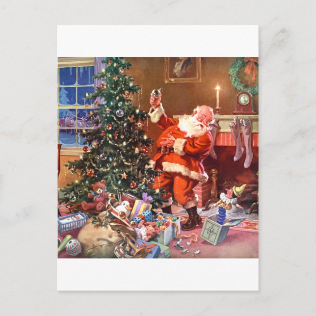 'Twas natten för jul Helg Vykort (Framsida)