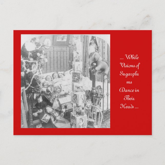 'Twas natten för jul Helg Vykort (Framsida)