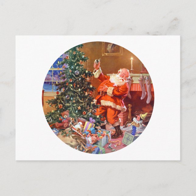 'Twas natten för jul Helg Vykort (Framsida)