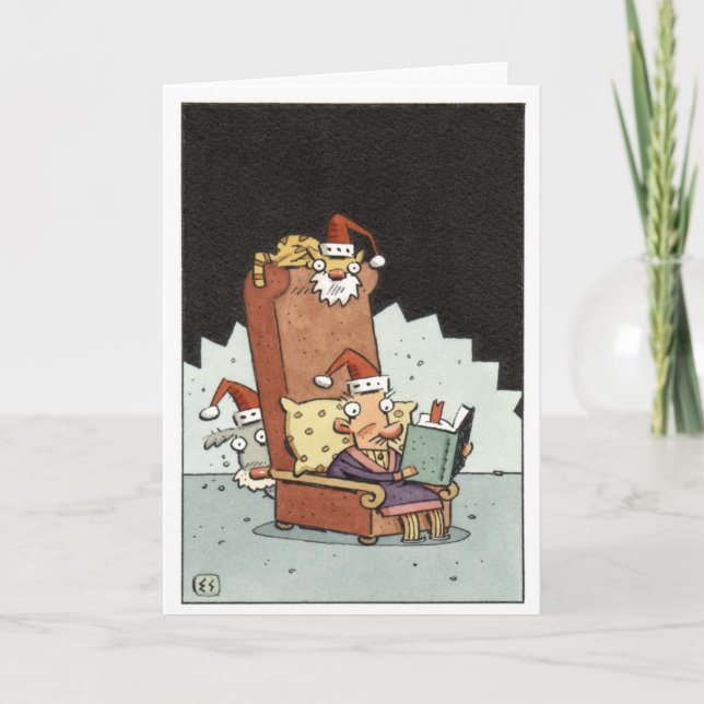 'Twas natten för jul Helgkort (Framsida)