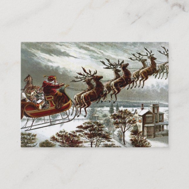 Twas natten för jul visitkort (Framsida)