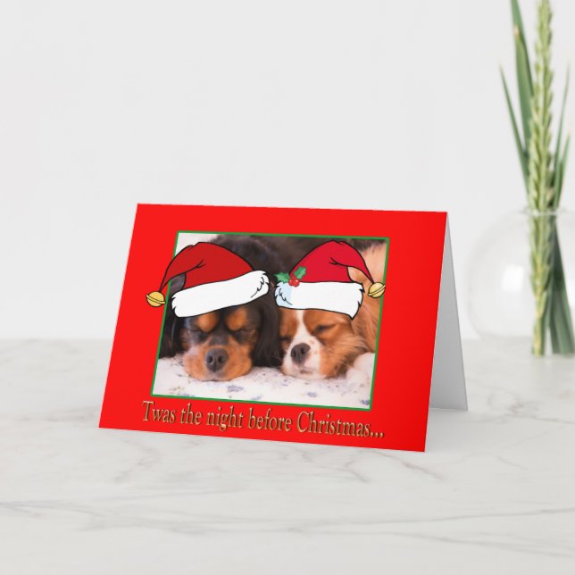 Twas natten för stolt kort för jul (Framsida)