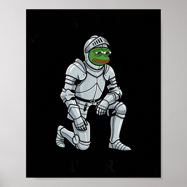 Twas The Tism M Lord Funny Frog Knight  Poster (Framsidan)