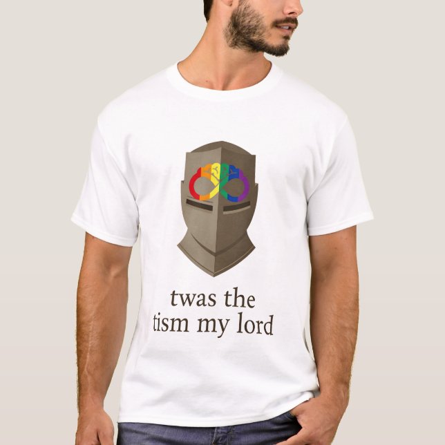 twas the tism my lord t shirt (Framsida)
