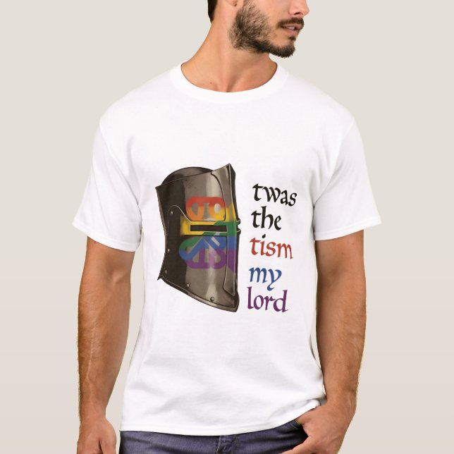 twas the tism my lord t shirt (Framsida)