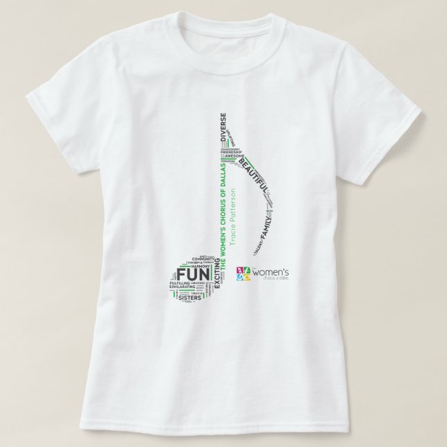 TWCD - Grönt för Ord-anteckning T Shirt (Design framsida)
