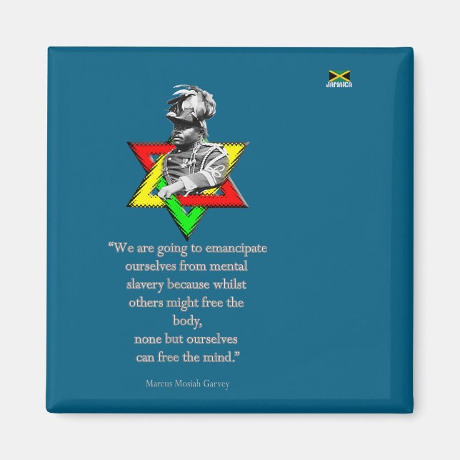 Tweaks Clothing - Marcus Mosiah Garvey Quote - Jam Magnet (Framsidan)