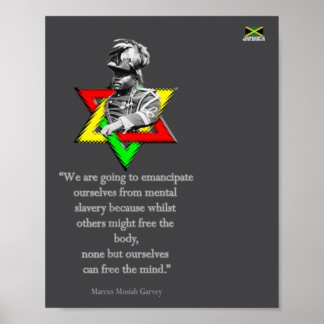 Tweaks Kläder - Marcus Mosiah Garvey Citat - Jam Poster (Framsidan)