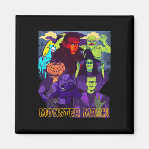 Twear Tee's Monster Mash Halloween Costume Roligt Magnet