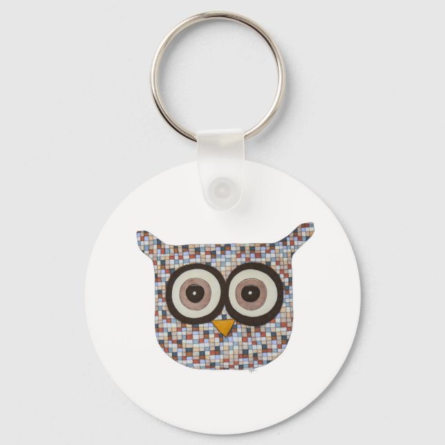 Tweed Uggla Keychain Nyckelring (Framsida)