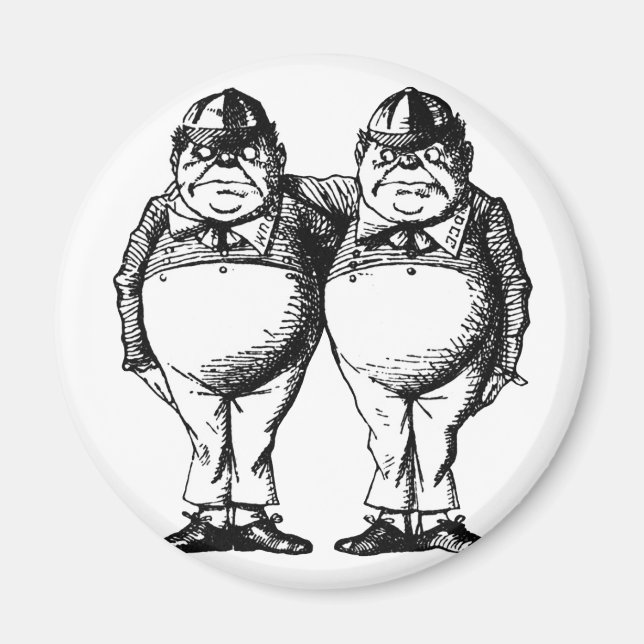 Tweedle Dee and Tweedle Dum Magnet (Framsidan)