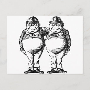 Tweedle Dee and Tweedle Dum Vykort