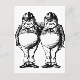 Tweedle Dee and Tweedle Dum Vykort